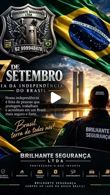 🇧🇷 7 DE SETEMBRO DIA DA INDEPENDÊNCIA DO BRASIL 🇧🇷 Hoje celebramos a história, a coragem e a força de um…